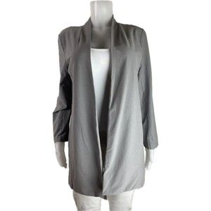 Eileen Fisher Women Sweater Size M Grey Cardigan Long Sleeve. NWT $288